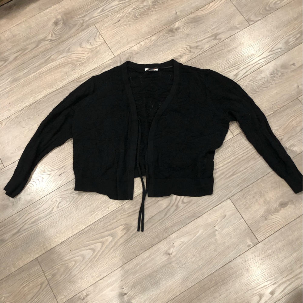 Black cardigan